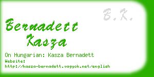 bernadett kasza business card